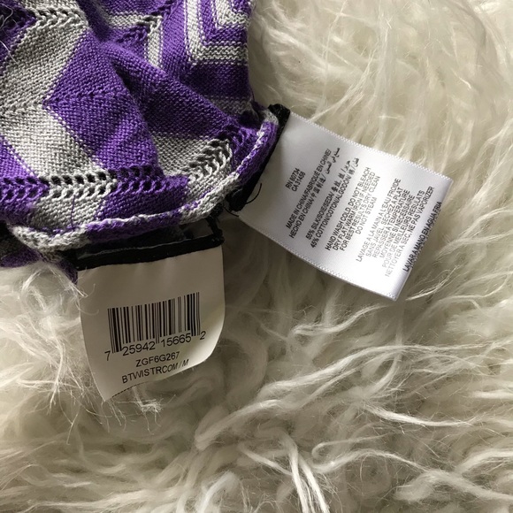 BCBGMAXAZRIA BRIGHT WISTERIA COMBO SWEATER DRESS - Picture 5 of 8